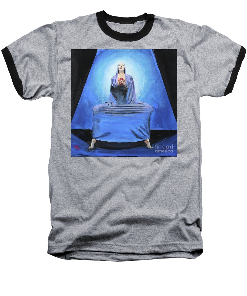 Dance Baseball T-Shirt featuring the painting Inner Dance by Lyric Lucas