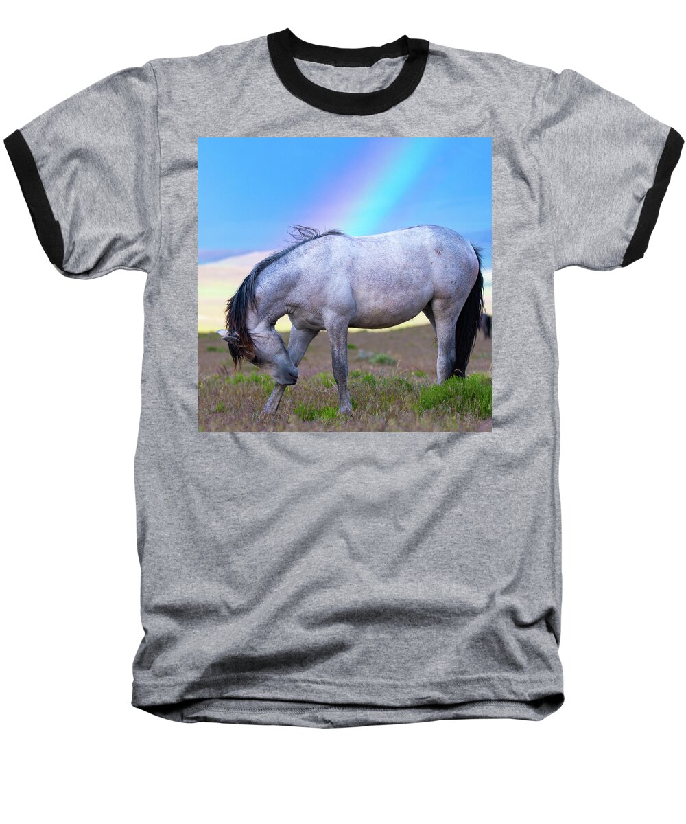 Wild Horse Baseball T-Shirt featuring the photograph Irrefutable Proof by Mary Hone