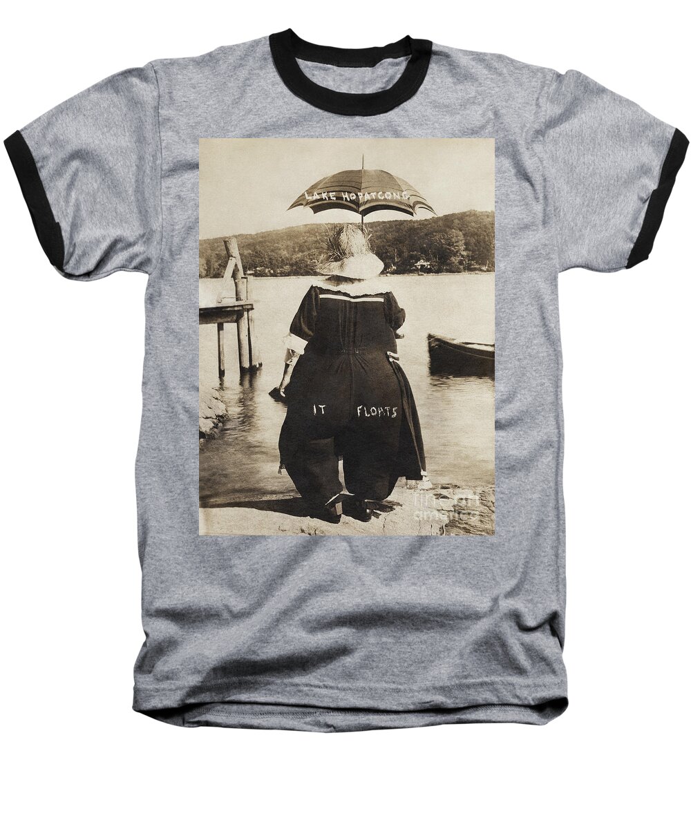 It Baseball T-Shirt featuring the photograph It Floats - version 1 by Mark Miller