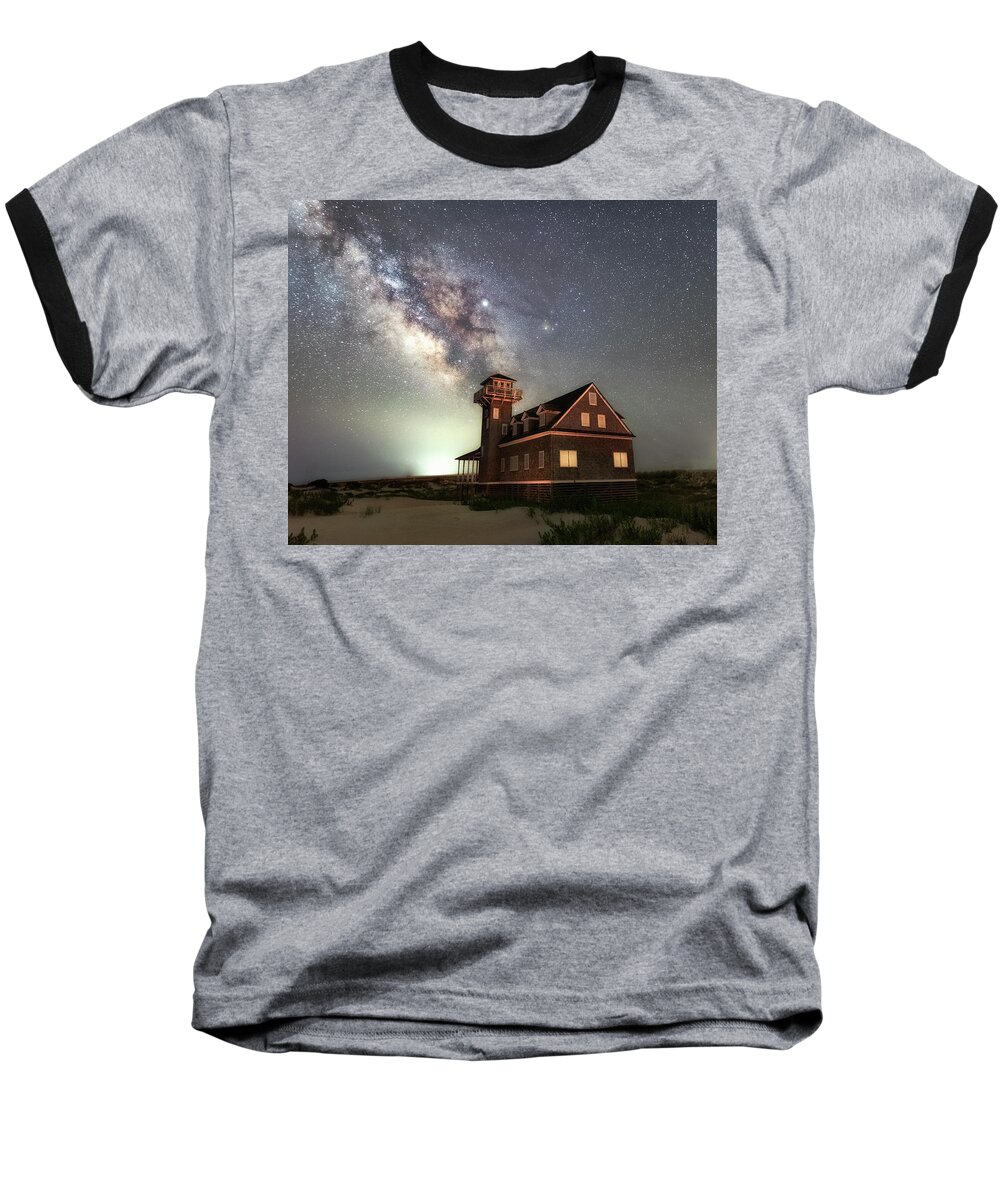 Life Under The Stars Baseball T-Shirt featuring the photograph Life Under the Stars by Russell Pugh