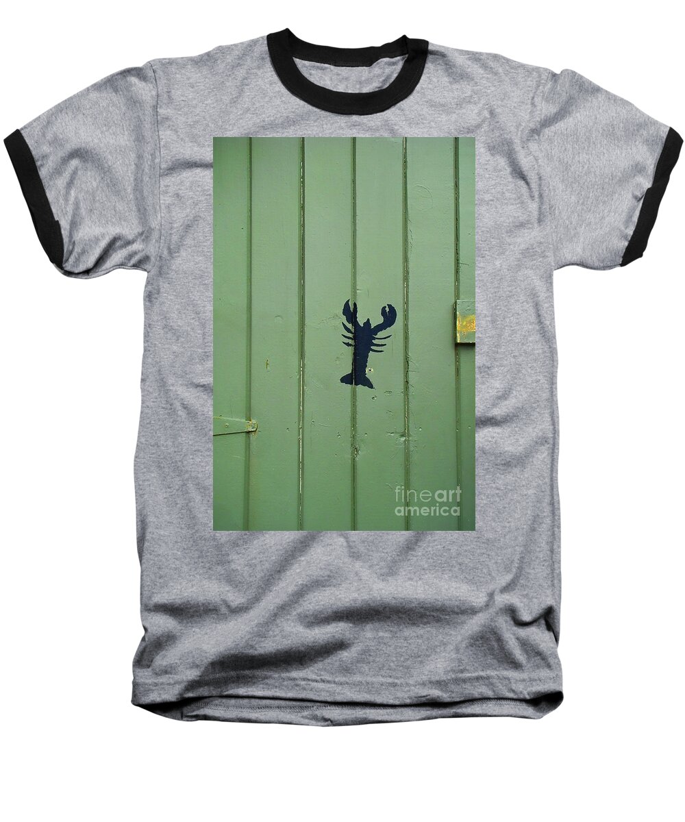 Canada Baseball T-Shirt featuring the photograph Lobster Door by Lenore Locken