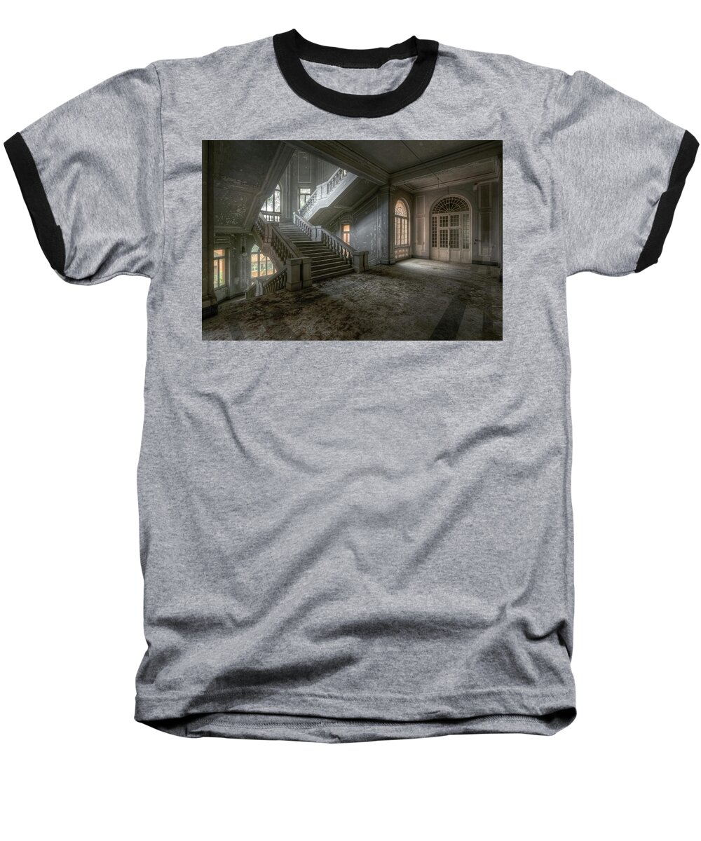 Urban Baseball T-Shirt featuring the photograph Massive Staircase by Roman Robroek