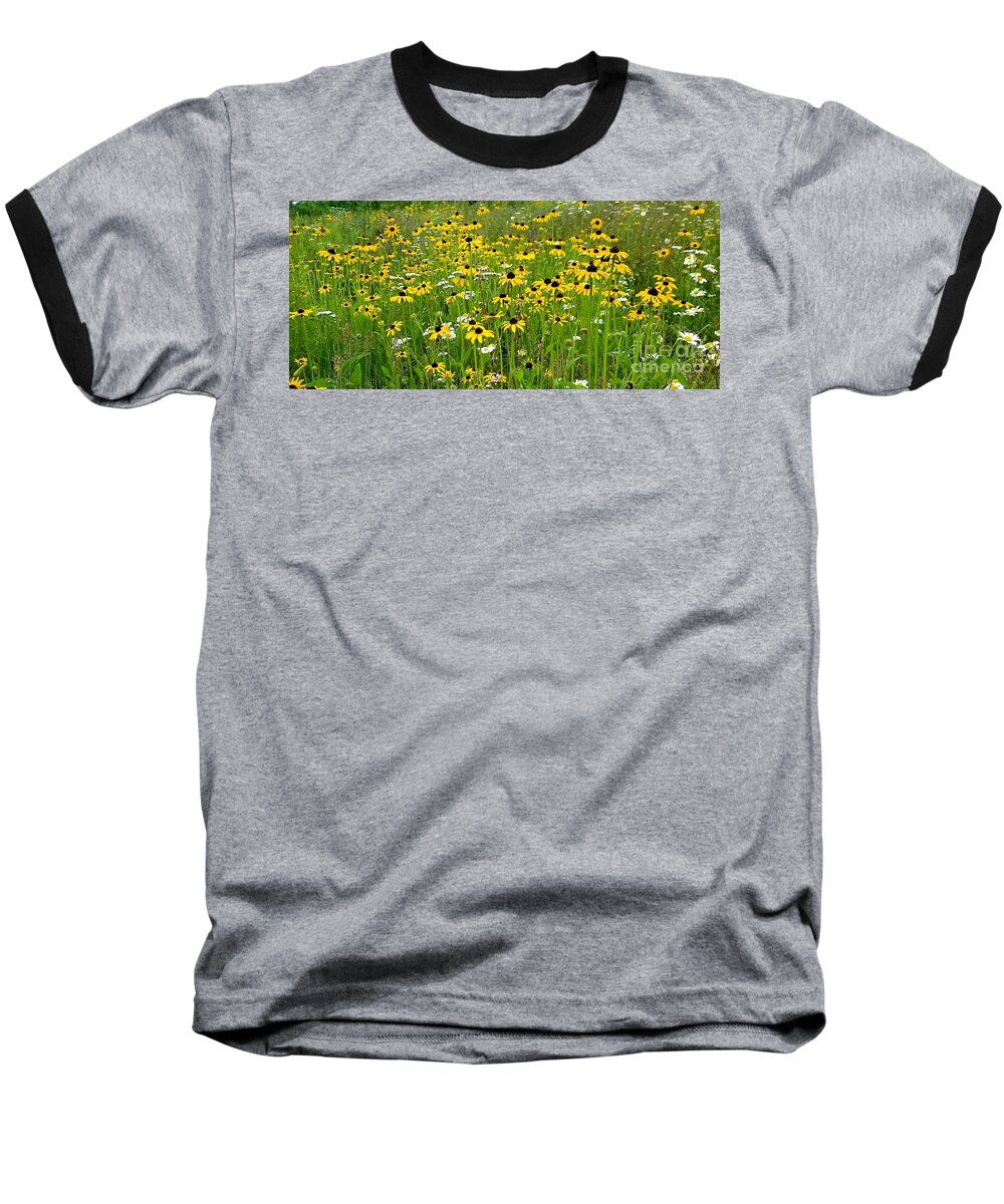 Sea Baseball T-Shirt featuring the photograph Meadow Flowers 1 by Michael Graham