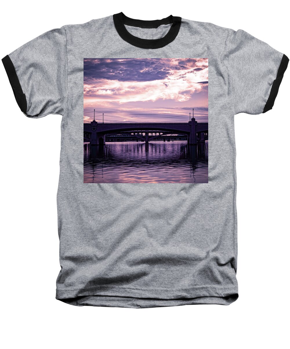 Arizona Baseball T-Shirt featuring the photograph Mill Avenue Bridge by Ken Mickel