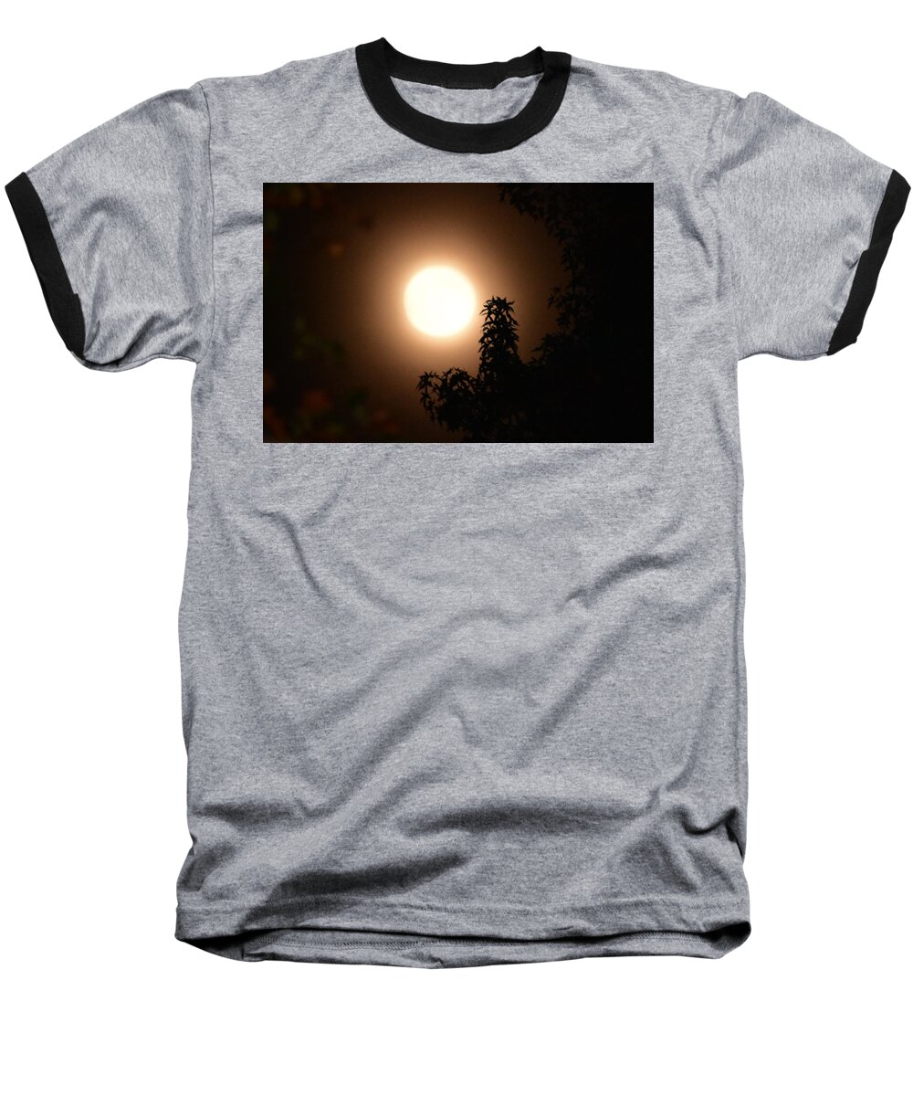 Moon Baseball T-Shirt featuring the photograph My Hunters Moon by Eileen Brymer