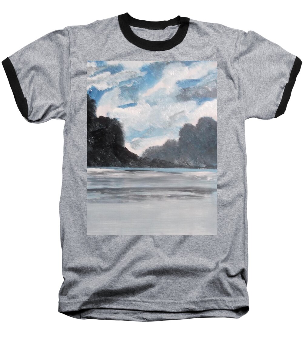 Norway Baseball T-Shirt featuring the painting Norwegian Splendour by Carole Robins