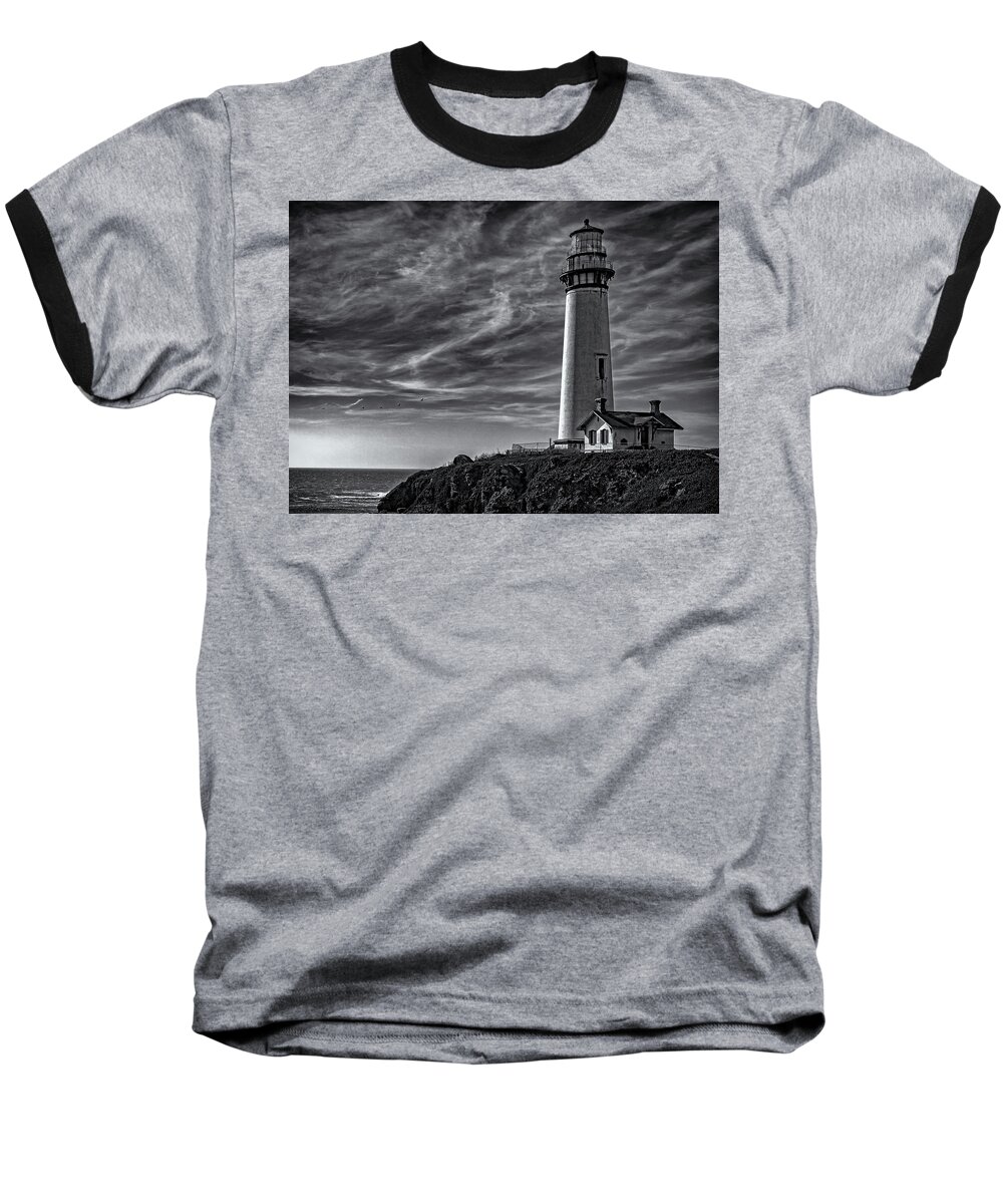 Photographs Baseball T-Shirt featuring the photograph Pigeon Point Light Station by John A Rodriguez