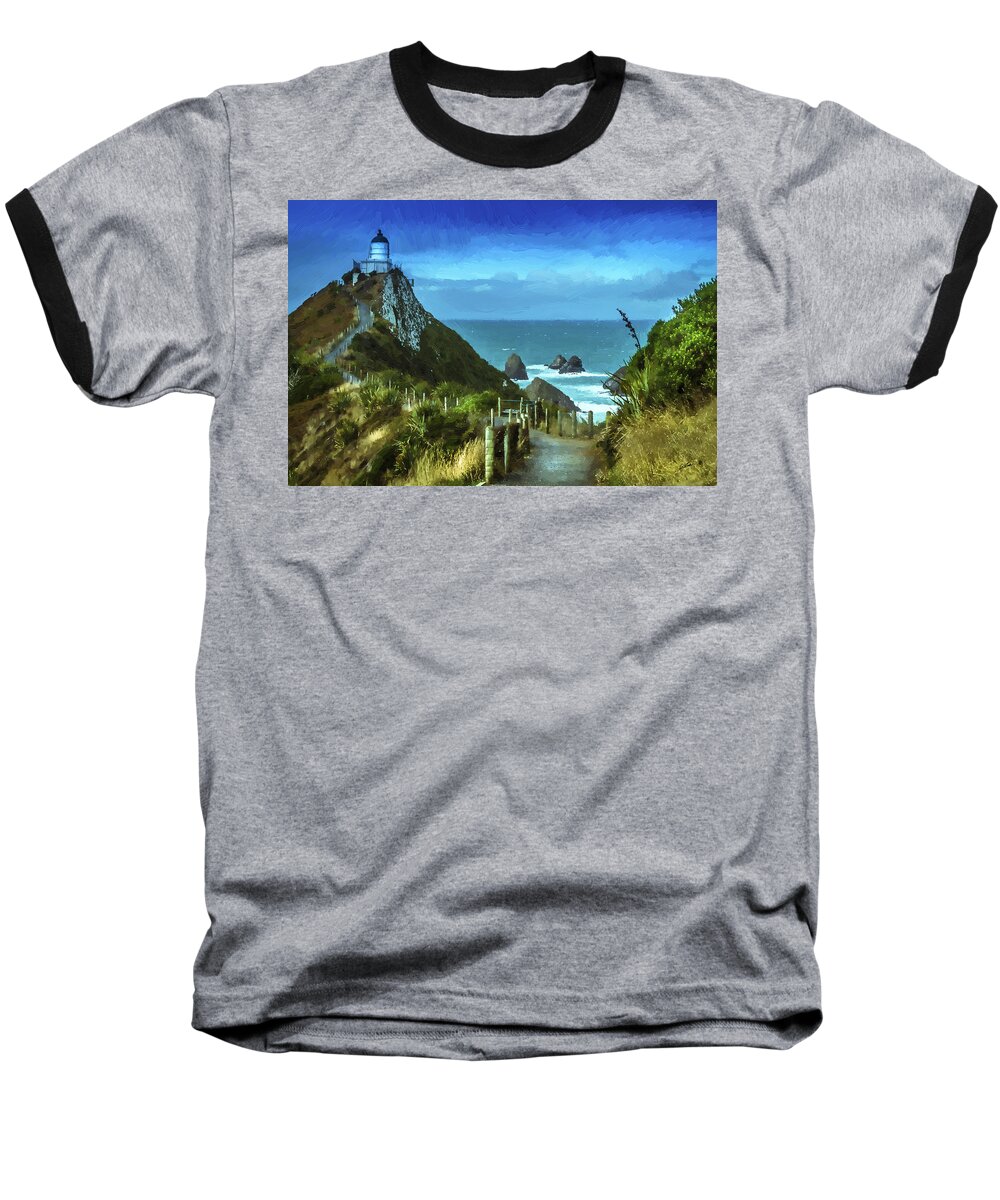Landscape Baseball T-Shirt featuring the painting Scenic view DWP75367530 by Dean Wittle