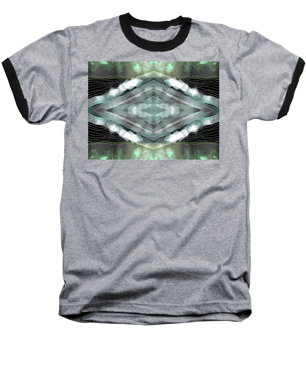 Sea Baseball T-Shirt featuring the digital art Seascape by Alexandra Vusir