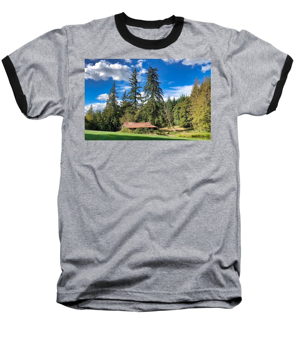 Sky Baseball T-Shirt featuring the photograph September Skies by Brian Eberly