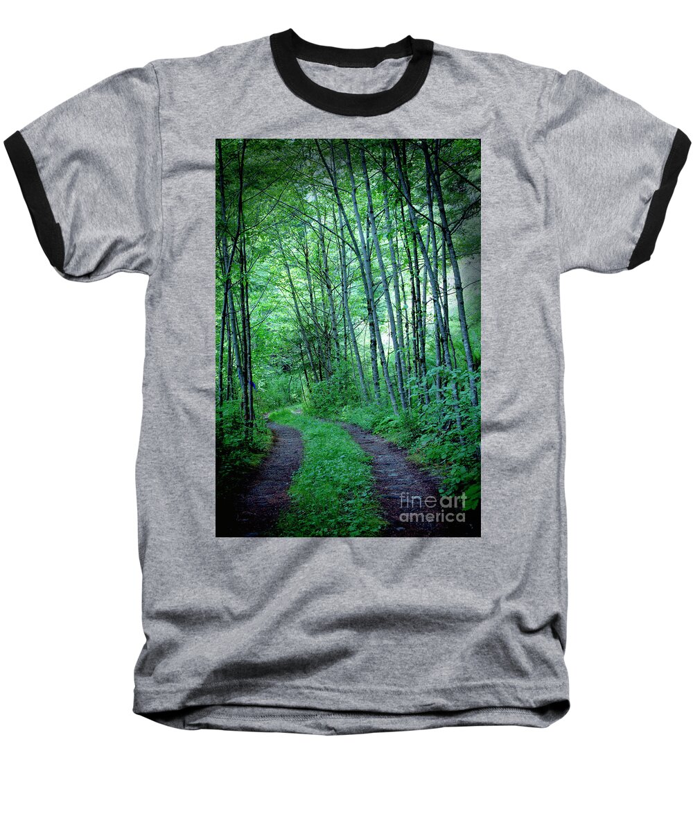 Forrest Baseball T-Shirt featuring the photograph Shadow Mountain Road by Rich Collins