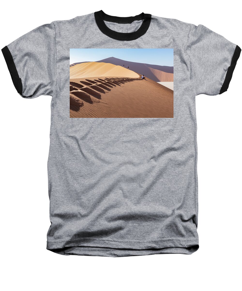 Landscape Baseball T-Shirt featuring the photograph Sossusvlei desert by Mache Del Campo