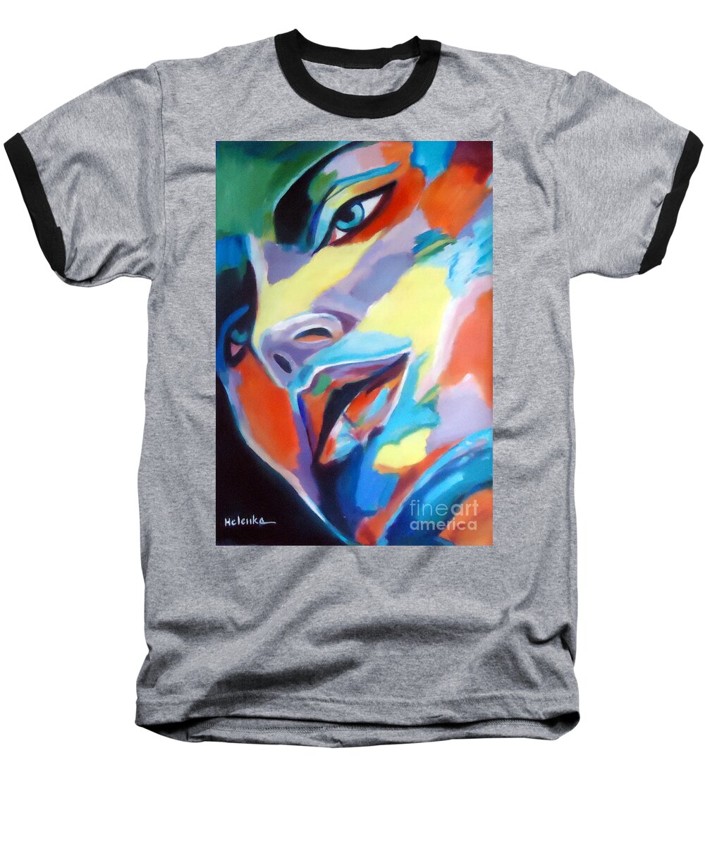Art Portraits For Sale Baseball T-Shirt featuring the painting Spellbound by Helena Wierzbicki