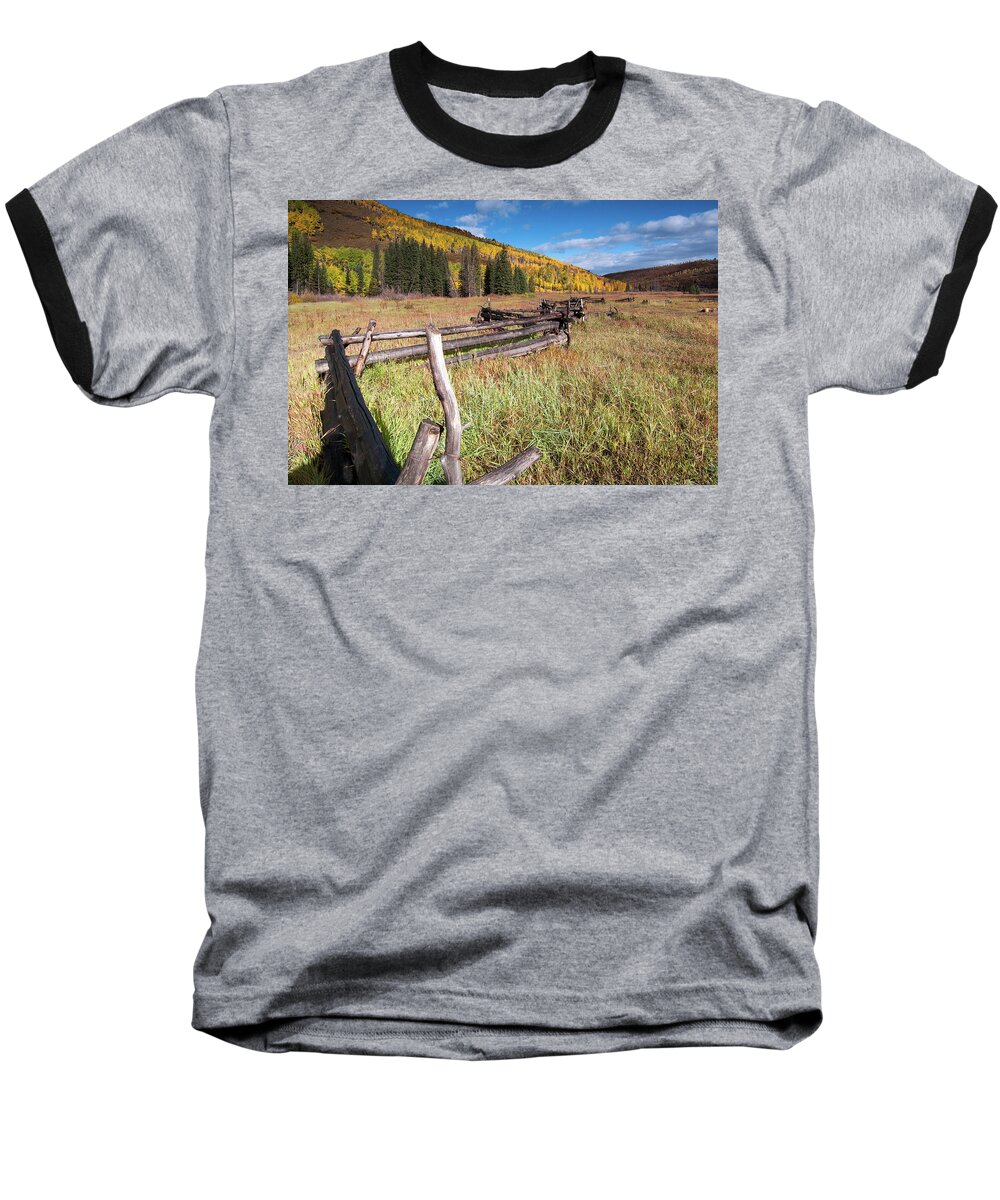 Colorado Baseball T-Shirt featuring the photograph Split Down the Middle by Steve Stuller