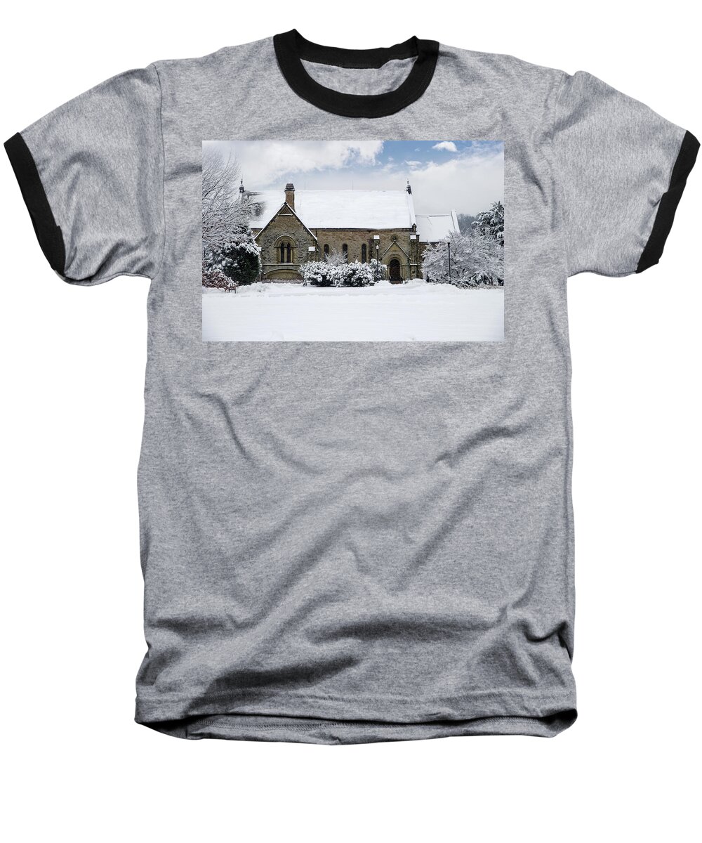 Spring Grove Baseball T-Shirt featuring the photograph Spring Grove Chapel by Ed Taylor