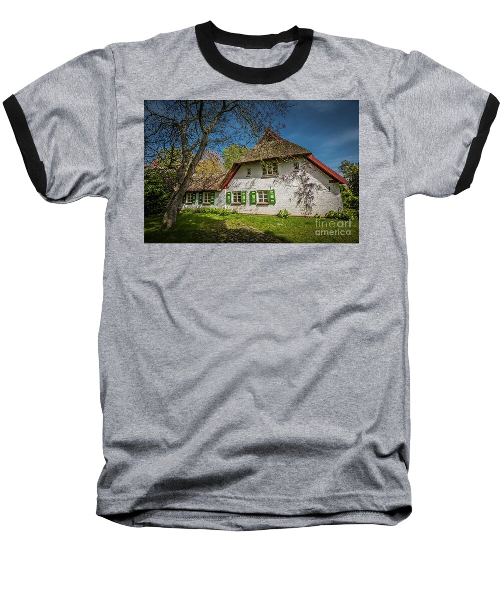 Farm House Baseball T-Shirt featuring the photograph Spring Time by Eva Lechner