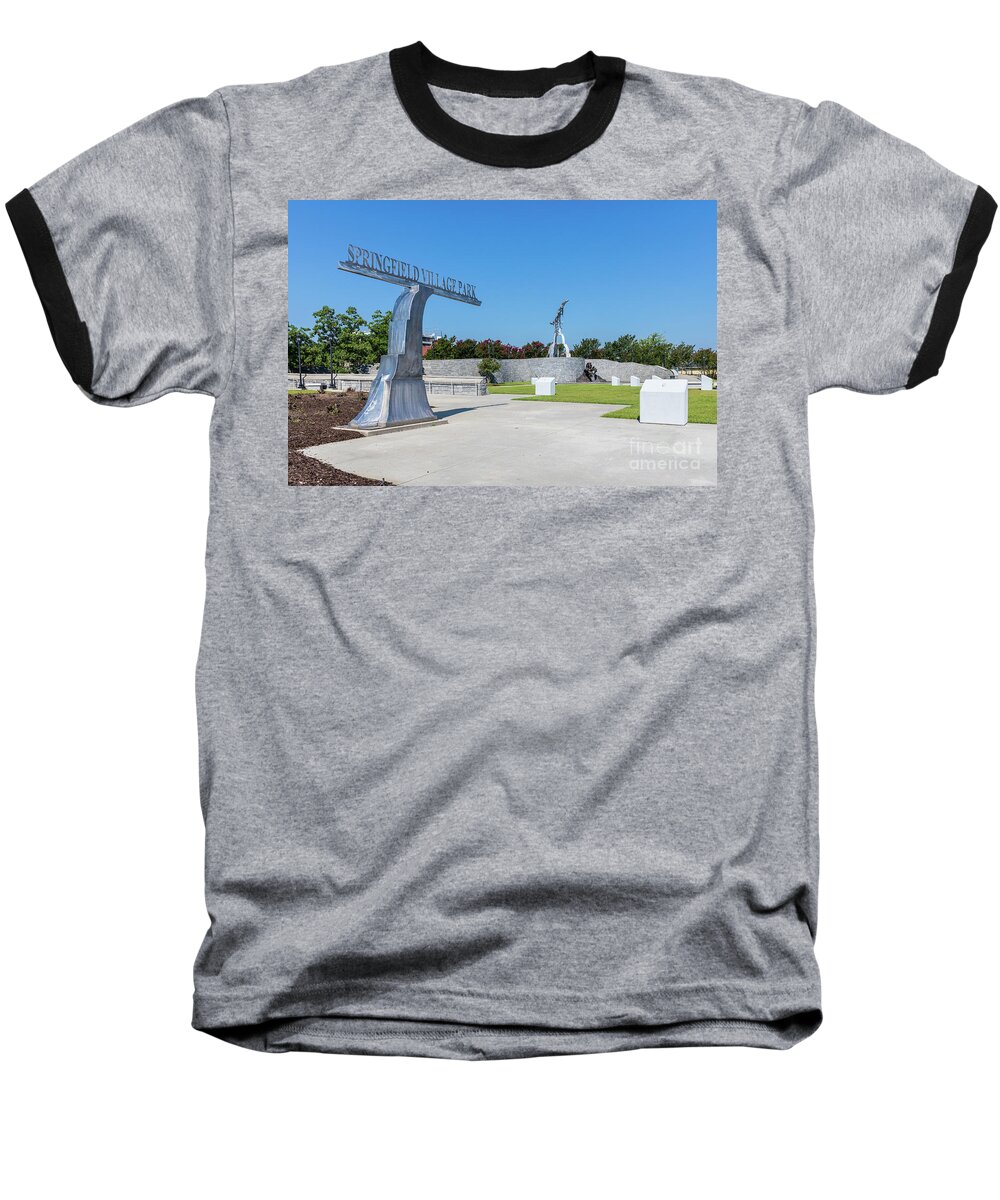 Springfield Village Park - Downtown Augusta Ga Baseball T-Shirt featuring the photograph Springfield Village Park - Augusta GA by Sanjeev Singhal