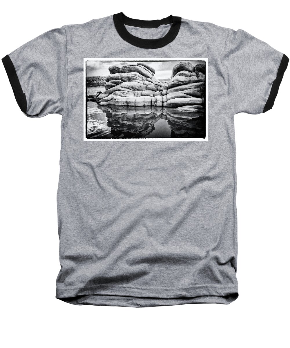 Granite Dells Baseball T-Shirt featuring the photograph Stoneworks by Tom Kelly