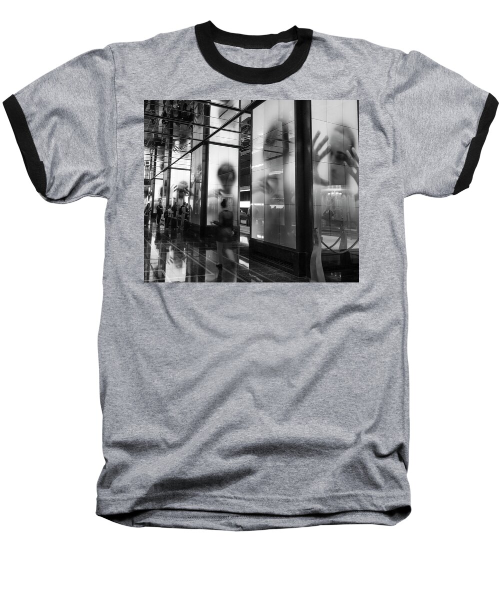 Woman Baseball T-Shirt featuring the photograph Surveillance by Alex Lapidus