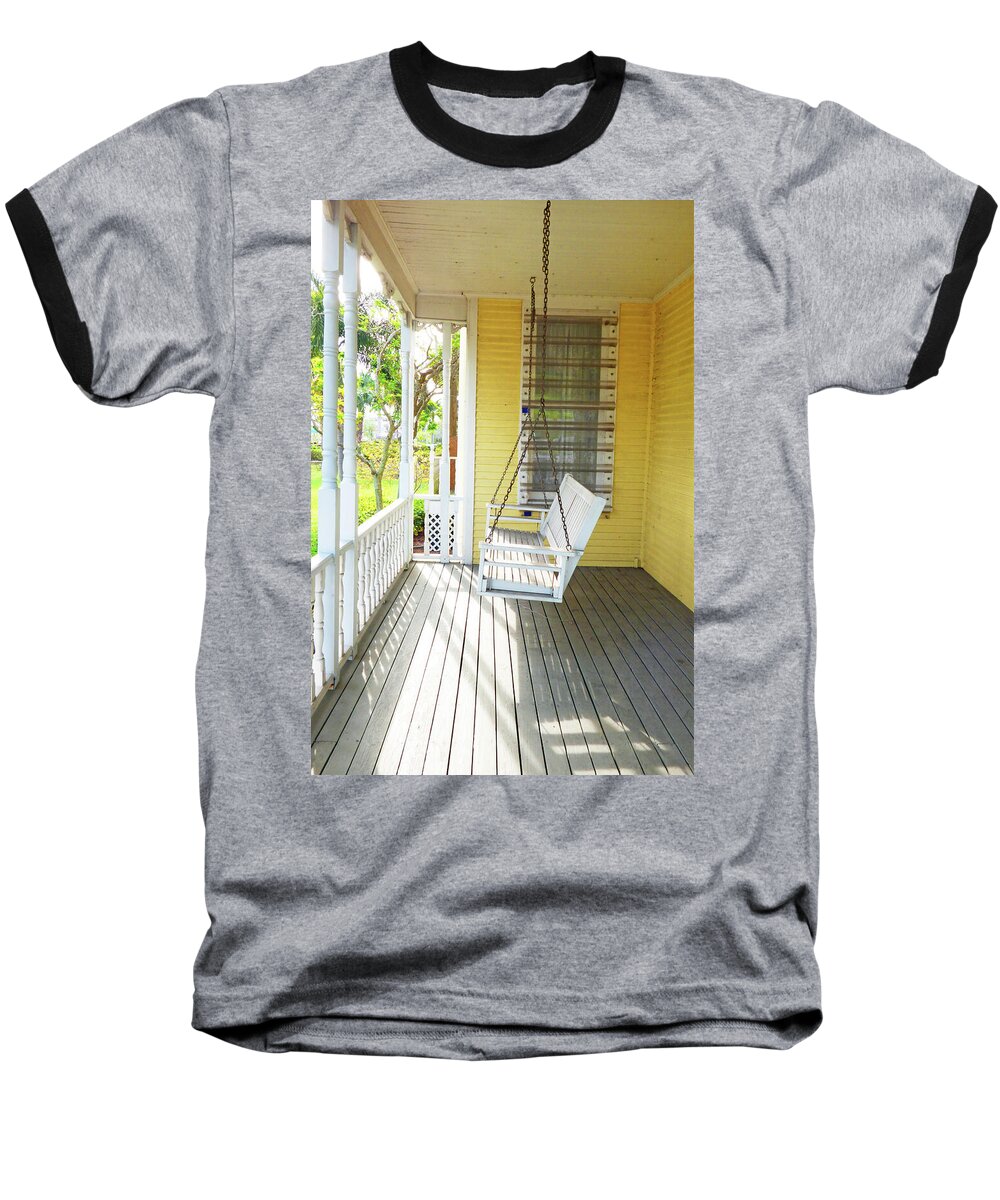 Still Life Baseball T-Shirt featuring the photograph Swing With Me by Sharon Williams Eng