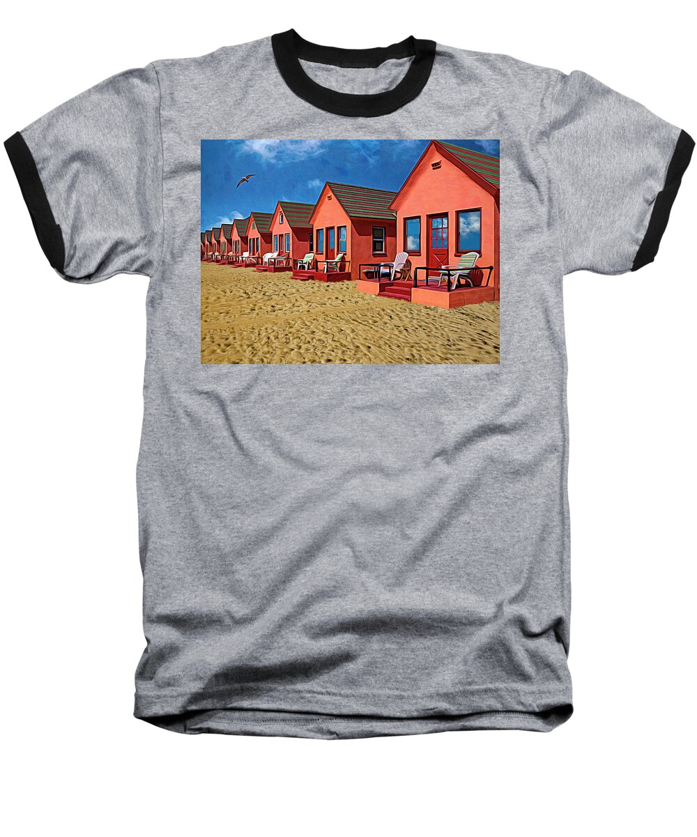 Photography Baseball T-Shirt featuring the photograph The Beach by Paul Wear