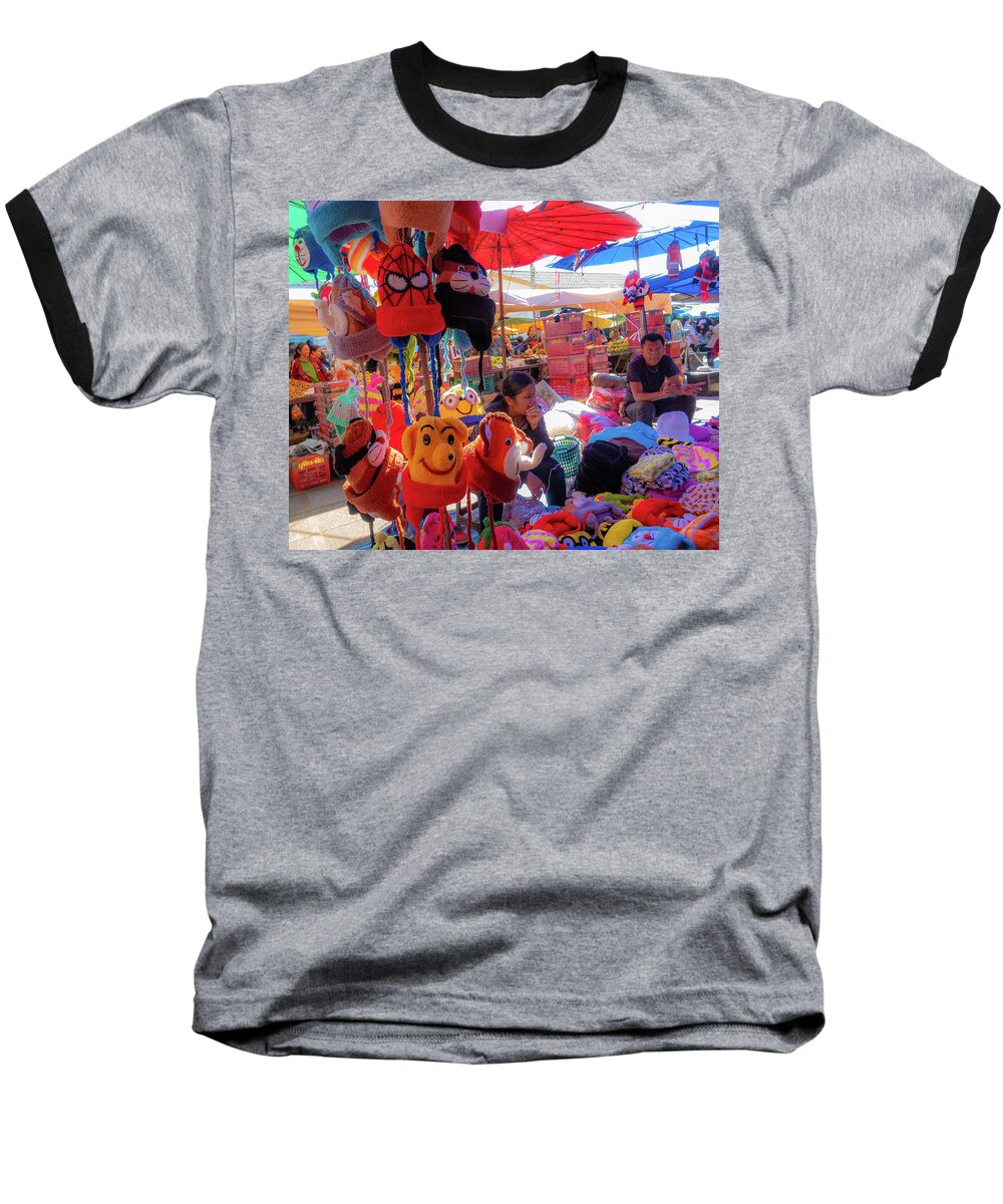 Colours Baseball T-Shirt featuring the photograph The colours of childhood by Jeremy Holton