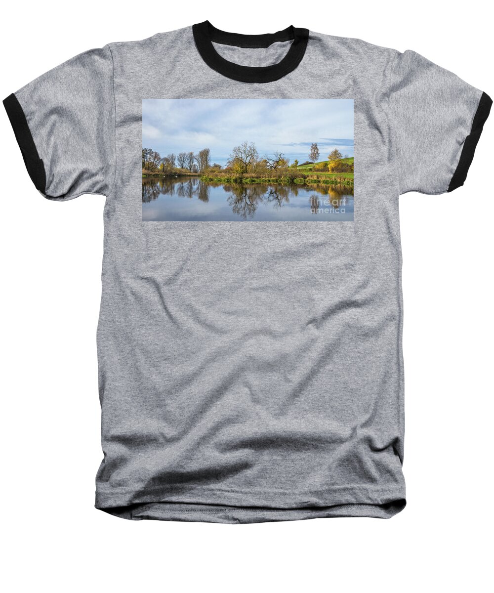 Danube Baseball T-Shirt featuring the photograph The Danube River by Bernd Laeschke
