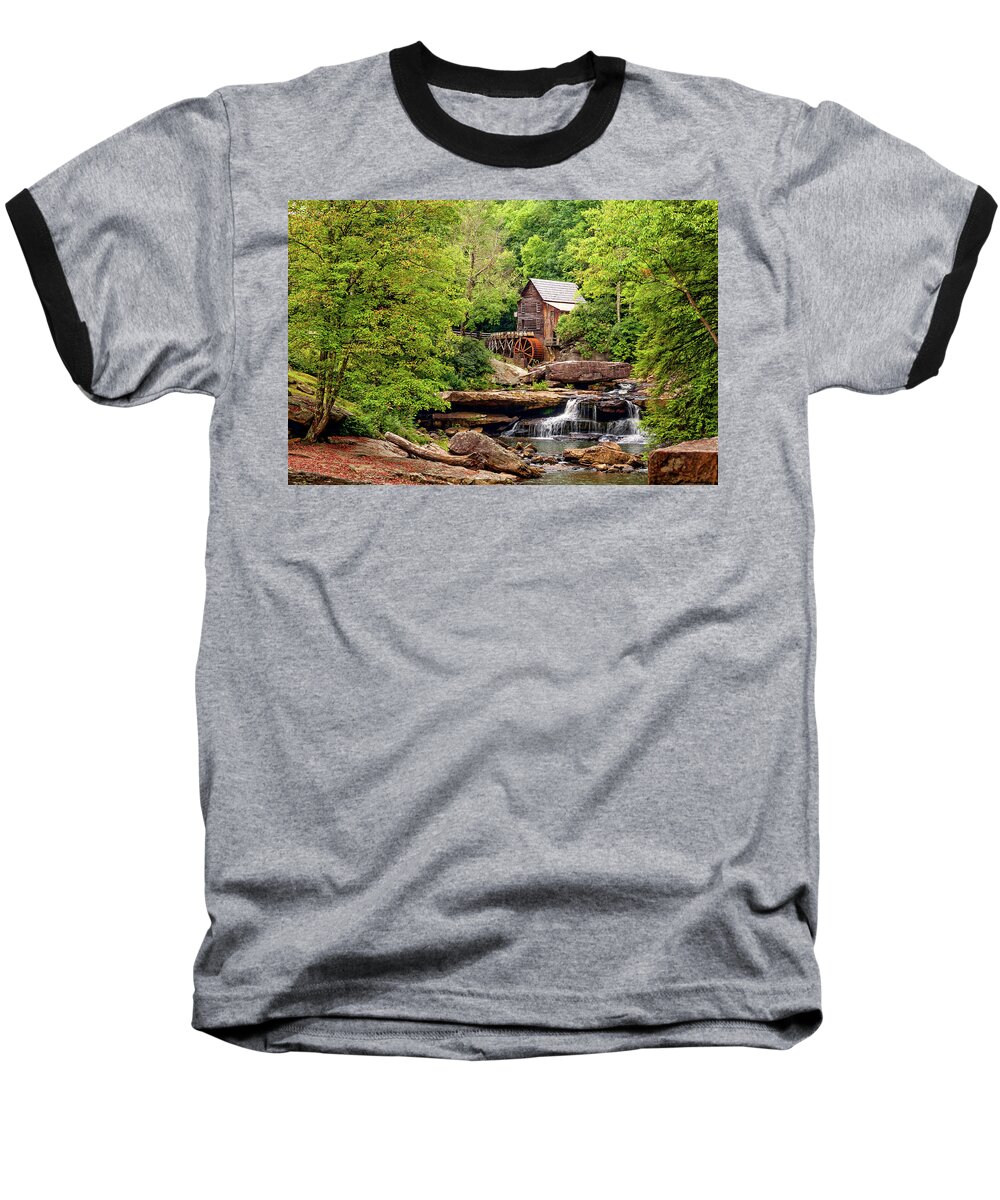 West Virginia Baseball T-Shirt featuring the photograph The Grist Mill by Steve Harrington