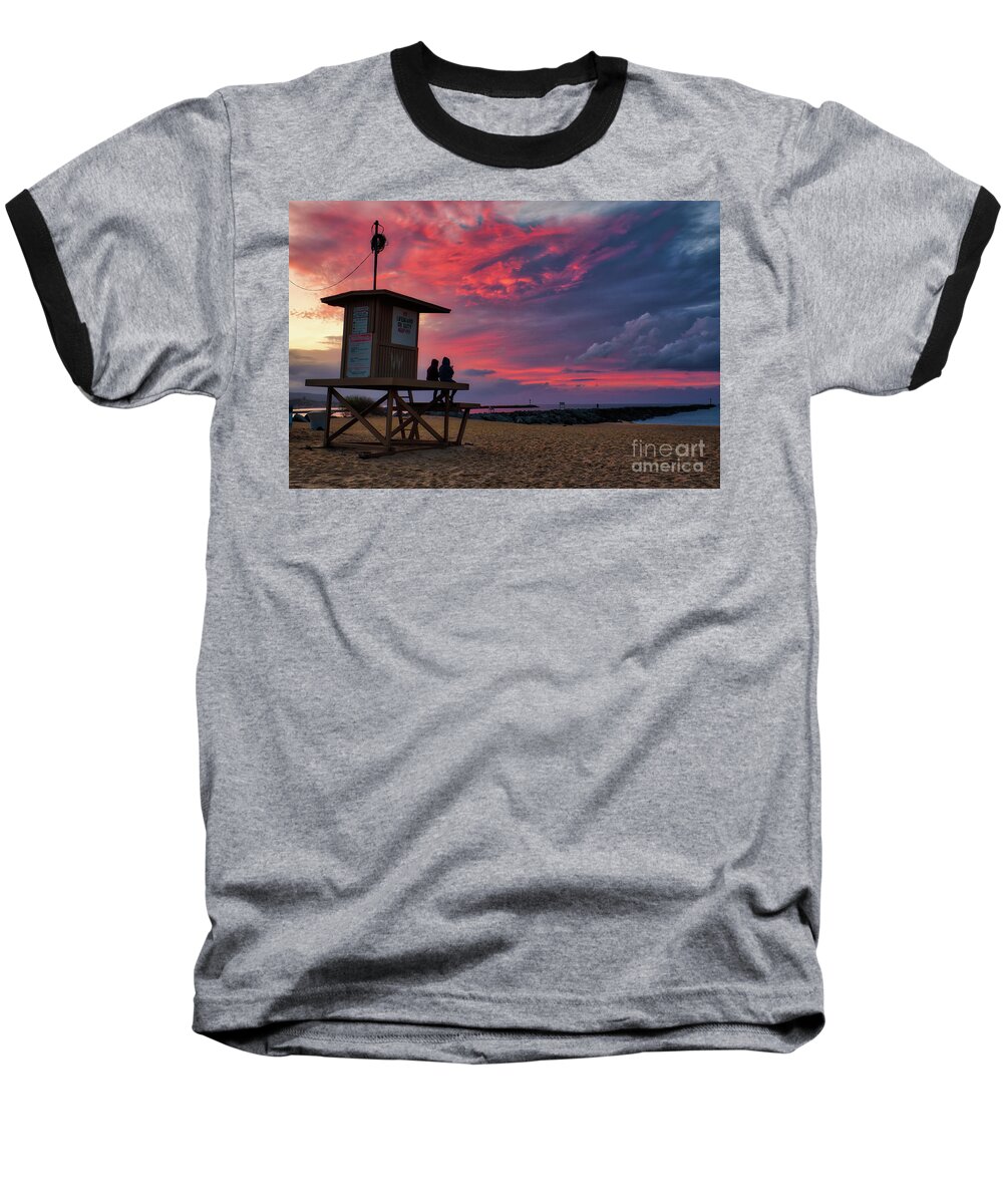 Last Baseball T-Shirt featuring the photograph The Last Sunrise of 2018 At The Wedge by Eddie Yerkish