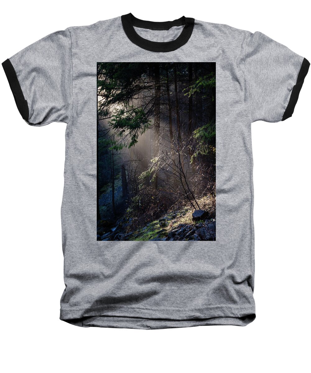 Art Baseball T-Shirt featuring the photograph The Light by Gary Migues