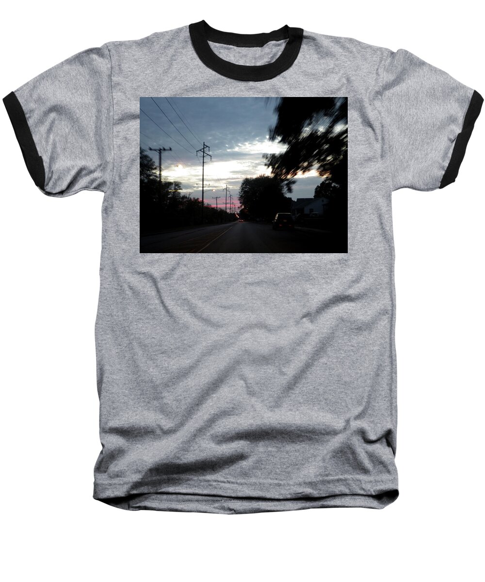 Motion Baseball T-Shirt featuring the photograph The Passenger 02 by Joseph A Langley