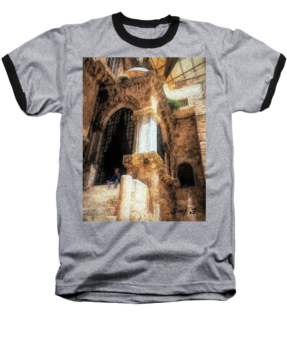 Church Of The Holy Sepulcher Baseball T-Shirt featuring the photograph The Ruler by Bearj B Photo Art