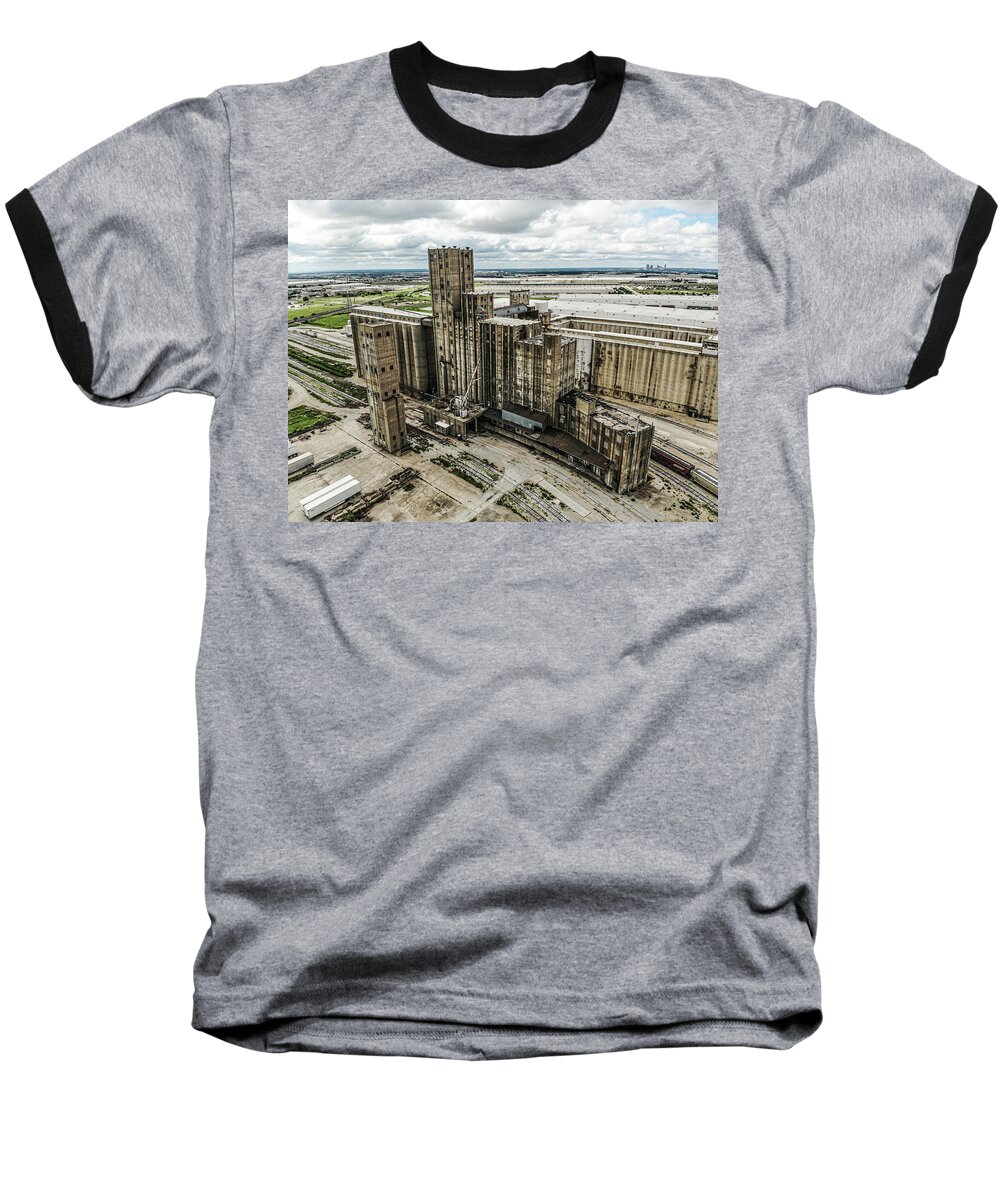 Silo Baseball T-Shirt featuring the photograph The Silo by Tim Kuret