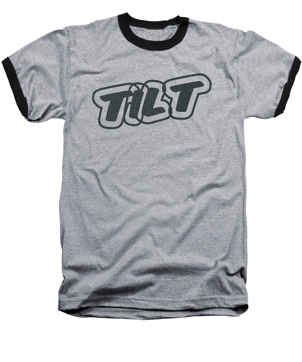 Pinball Baseball T-Shirt featuring the photograph Tilt by Edward Fielding