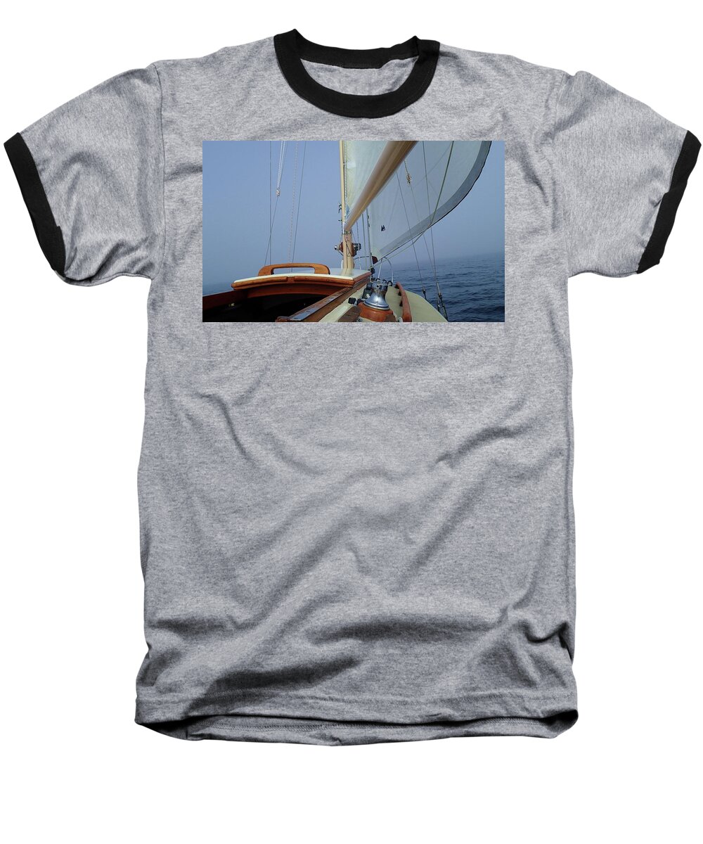 Sailing Baseball T-Shirt featuring the photograph Tip Toe by Fred Bailey