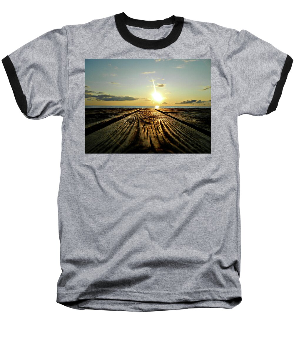 Turn The Quiet Up Baseball T-Shirt featuring the photograph Turn The Quiet Up 2 by Cyryn Fyrcyd