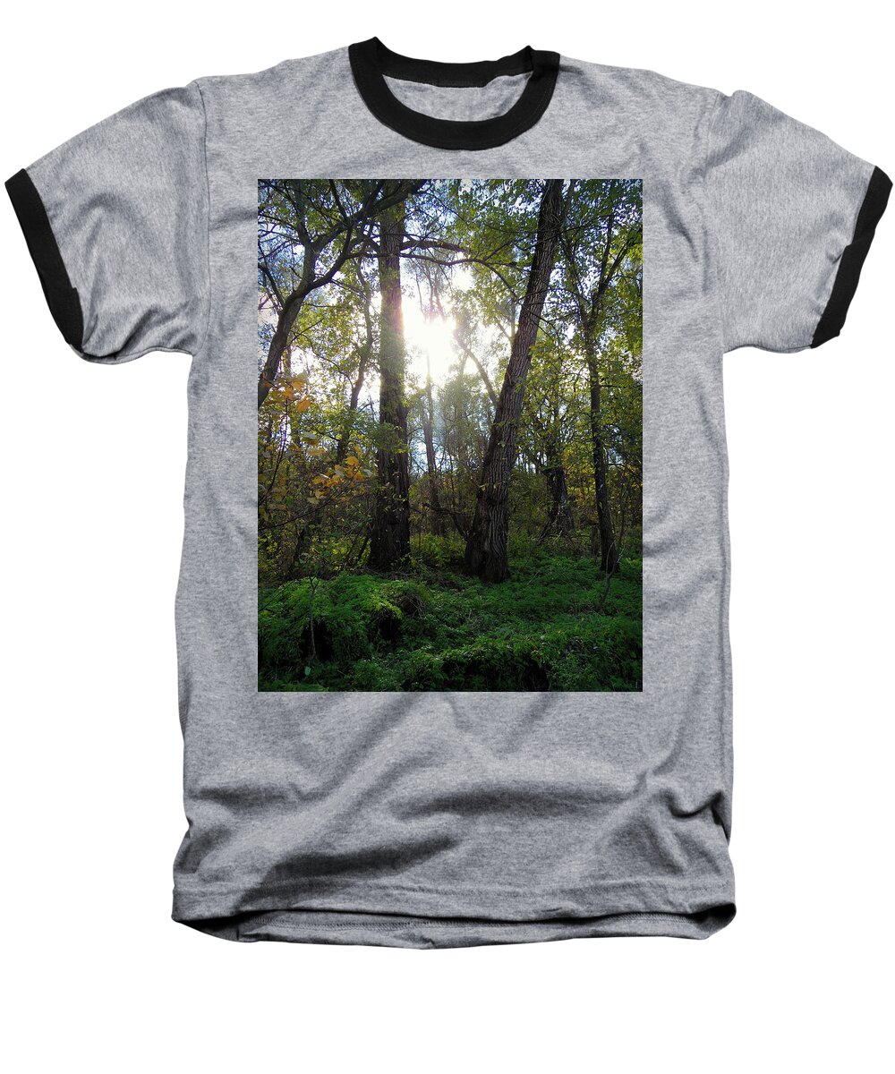 Two Steps Behind Baseball T-Shirt featuring the photograph Two Steps Behind by Cyryn Fyrcyd