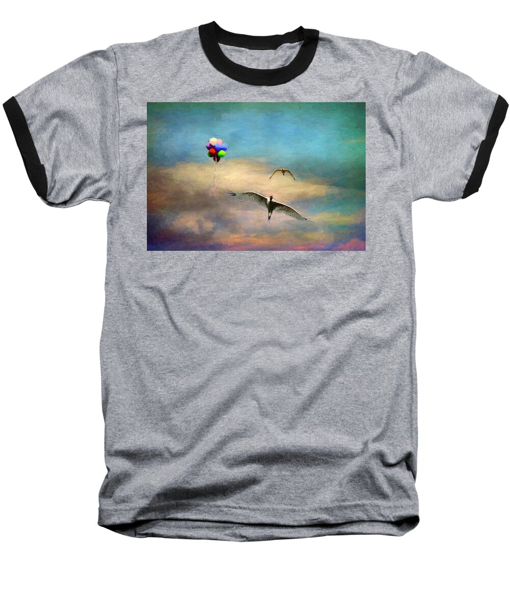 Balloon Baseball T-Shirt featuring the photograph Up Up and Away by Pete Rems
