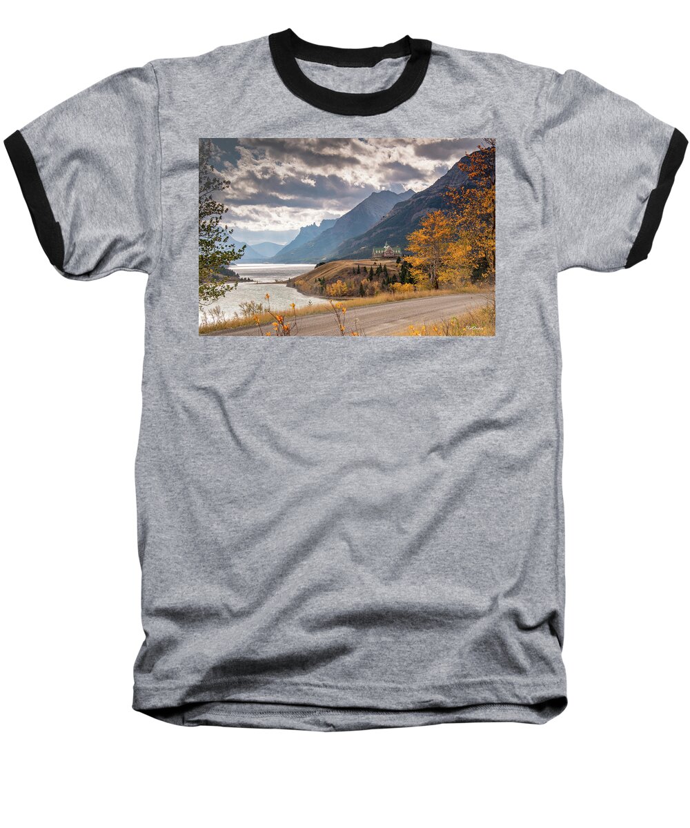 Upper Waterton Lakes Baseball T-Shirt featuring the photograph Upper Waterton Lakes by Tim Kathka