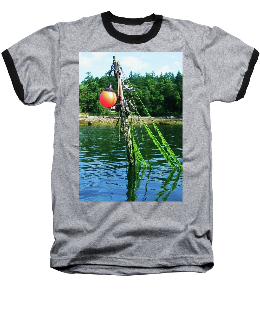 Sunk Baseball T-Shirt featuring the photograph Used boat for sale by Fred Bailey