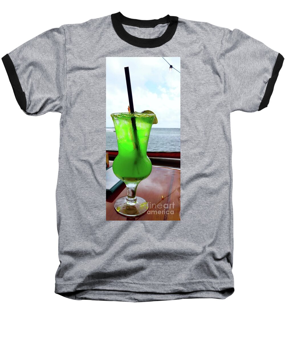 Drink Baseball T-Shirt featuring the photograph Vacation Medication by Megan Cohen