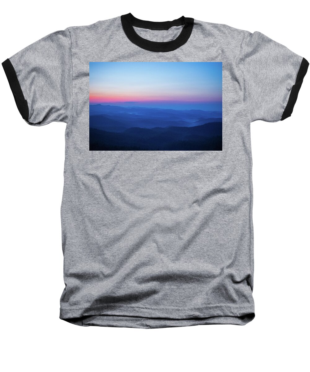 Sunrise Baseball T-Shirt featuring the photograph Waves of Blue by Mary Ann Artz