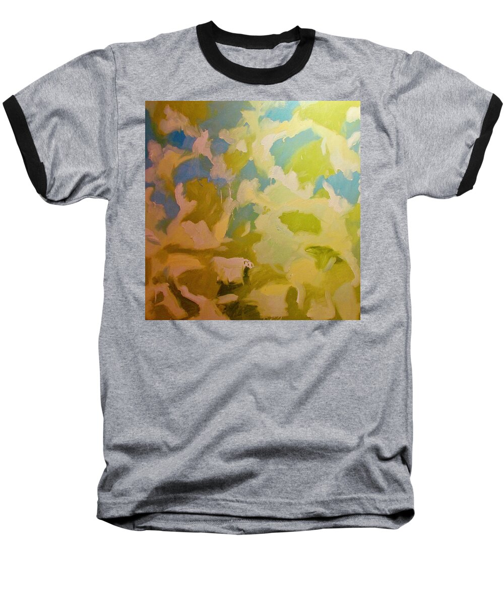 Landscape Baseball T-Shirt featuring the painting Yes It Is by Steven Miller