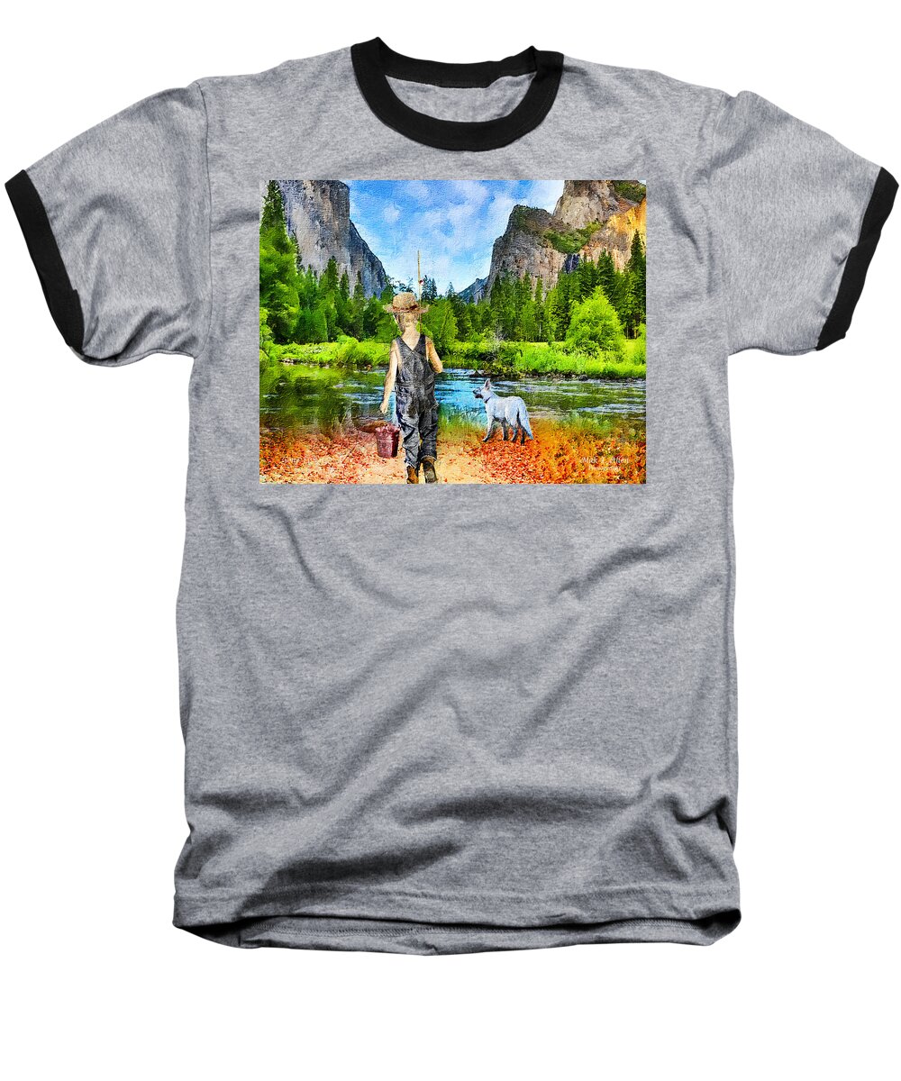 Boy Baseball T-Shirt featuring the digital art Artist #1 by Mark Allen