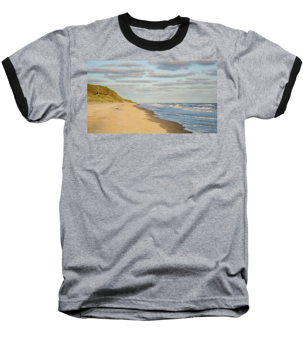 Travel Baseball T-Shirt featuring the photograph Blackwater beach, County Wexford, Ireland. #1 by Ian Middleton