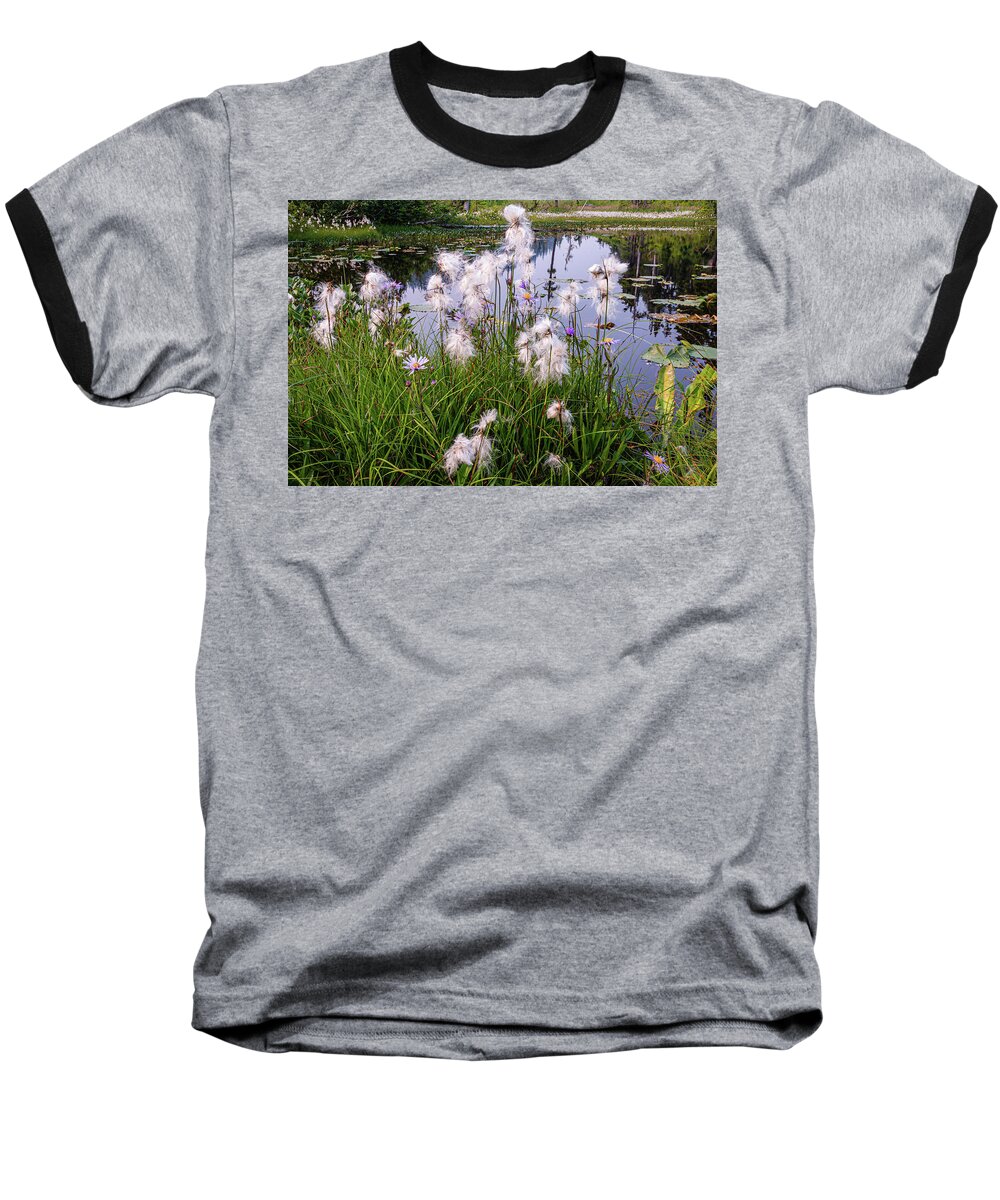 Flowers Baseball T-Shirt featuring the photograph Cotton Grass #1 by Claude Dalley