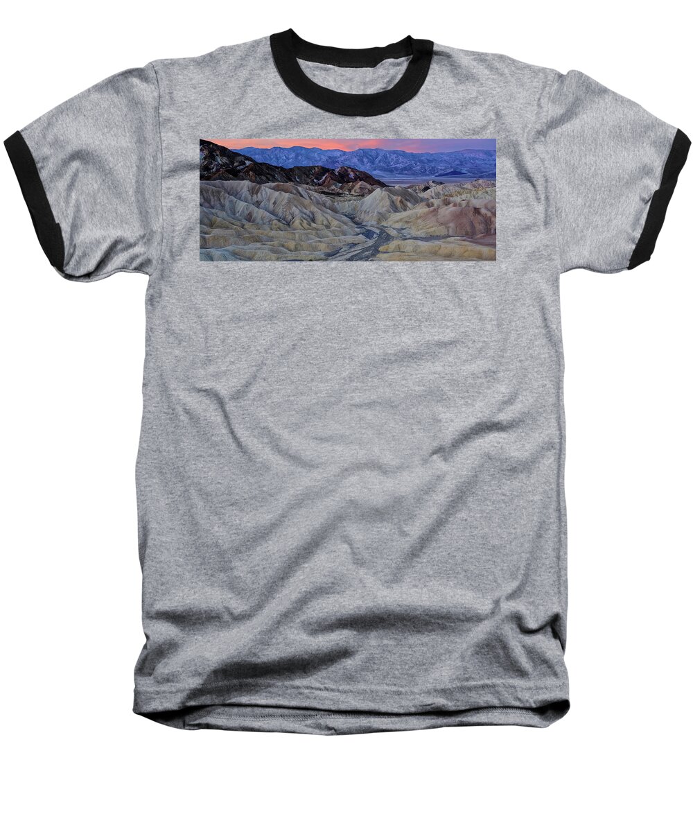 Death Valley Baseball T-Shirt featuring the photograph Death Valley Sunrise #1 by Jaki Miller