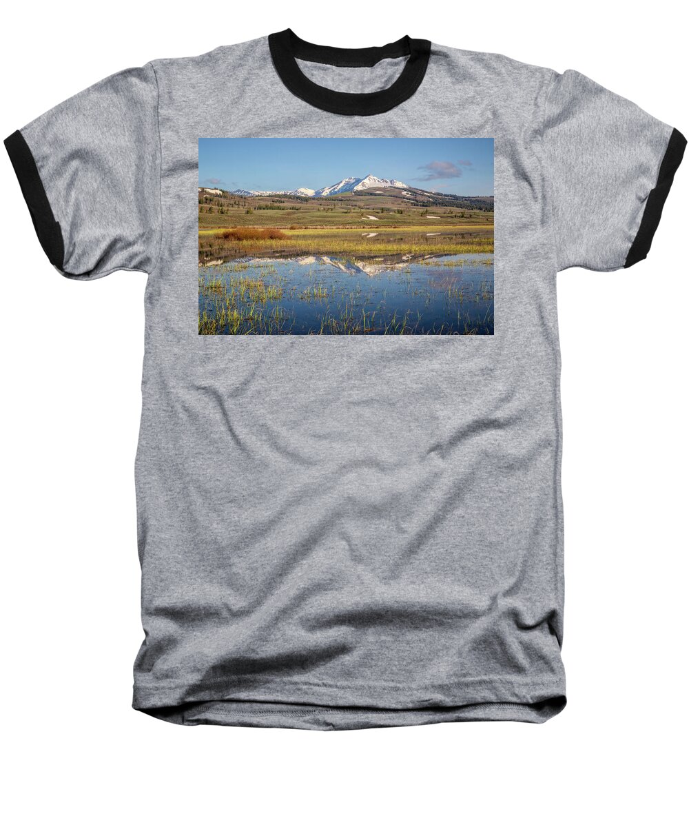 Electric Peak Baseball T-Shirt featuring the photograph Electric Peak #1 by Jack Bell