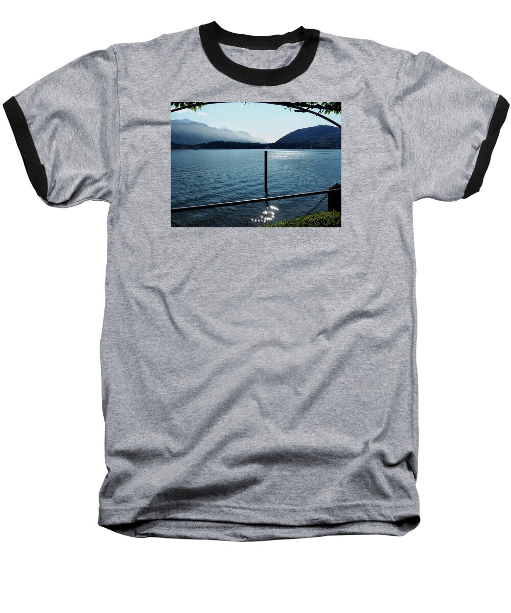 Lake Como Baseball T-Shirt featuring the photograph Lake Como #1 by Jim Hill