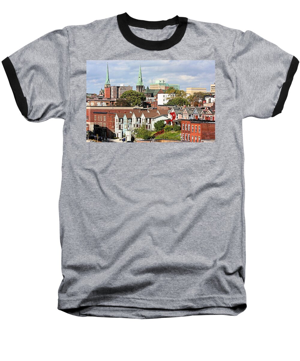 Architecture Baseball T-Shirt featuring the photograph Saint John New Brunswick #1 by Kristin Elmquist